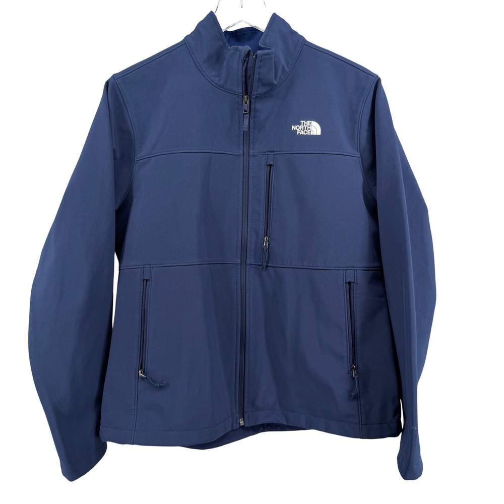 The North Face Womens WindWall Softshell Jacket Navy Blue Full Zip NF0A5EH6 L